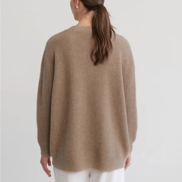 Jenni Kayne Cashmere Cocoon Cardigan in Undyed Stone - Picture 3 of 7